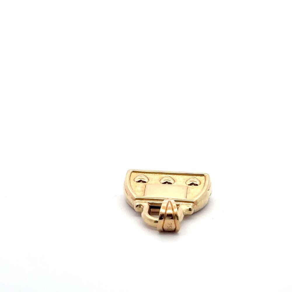 18K Gold Pendant Bag 2.15 grams with Defects Scratches - Picture 3 of 12